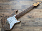 Suhr Standard Plus with a striped, flamed maple top and Pau Ferro fretboard