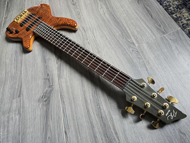 DR Heartfield DR-6C Beeswing Bubinga 6 String Bass - 1989.