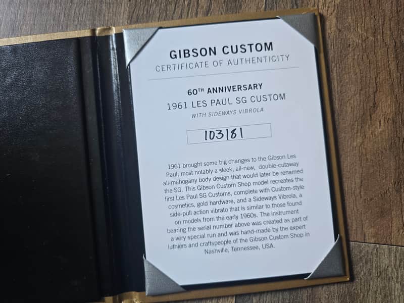 Gibson Custom 1963 Les Paul SG Custom Reissue