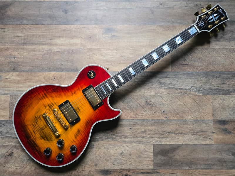 Gibson Les Paul Custom Axcess guitar with Bengal Burst finish, handbuilt craftsmanship and professional high-performance features