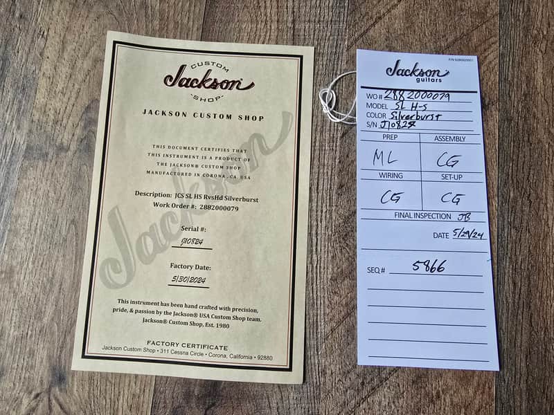 Jackson Custom Shop Soloist - Silverburst