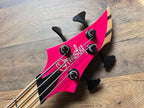 Ormsby BassGTR 4 headstock with logo and tuning machines