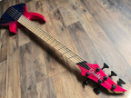 Multiscale fretboard of the Ormsby BassGTR 5 with dot inlays