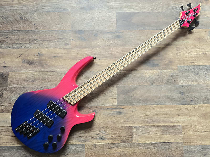 Front view of Ormsby BassGTR 4 electric bass guitar with multiscale design