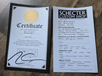 Schecter USA Custom Shop Aaron Marshall Signature AM-6 - Cerulean Fade, Sweetwater Exclusive