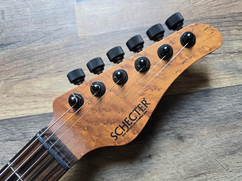 Schecter USA Custom Shop Aaron Marshall Signature AM-6 - Cerulean Fade, Sweetwater Exclusive