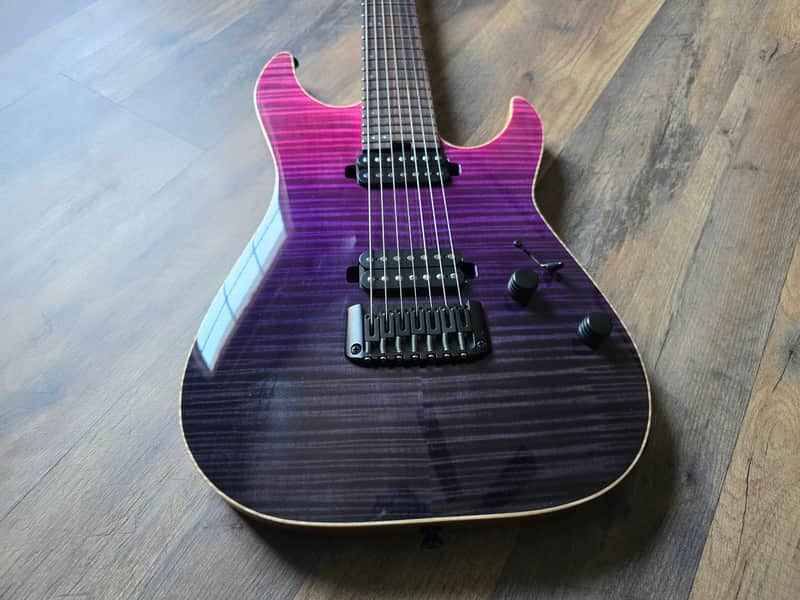 Schecter USA Custom Shop Aaron Marshall Signature AM-7 - Amethyst Fade, Sweetwater Exclusive