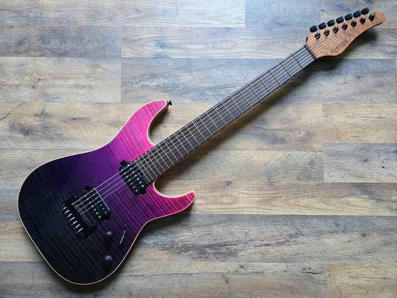 Schecter USA Custom Shop Aaron Marshall Signature AM-7 - Amethyst Fade, Sweetwater Exclusive